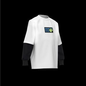 Double Layer Sleeve Printed T-shirt Boys 13-14 Years